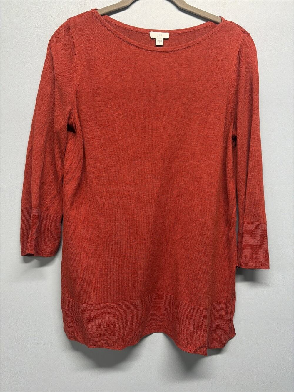 J.JILL LINEN BLEND BOATNECK SWEATER WOMENS SIZE SMALL